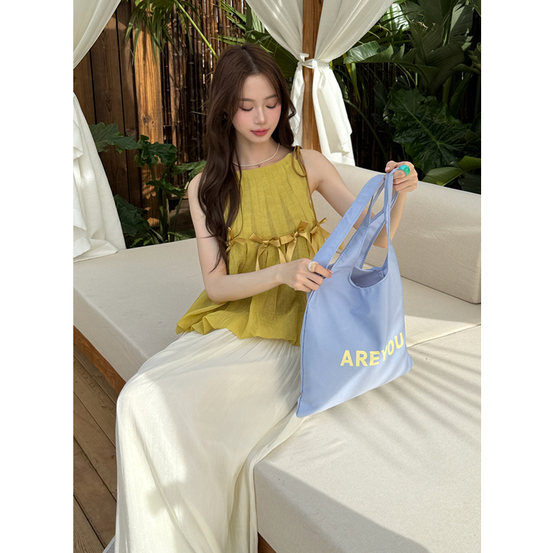 Summer New Solid Sleeveless Chiffon Top and Chiffon Skirt Two-Piece Set for Women - Image 2